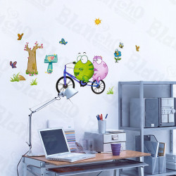 Bicycling 1 - Wall Decals Stickers Appliques Home Decor