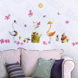 Love Cranes - Wall Decals Stickers Appliques Home Decor