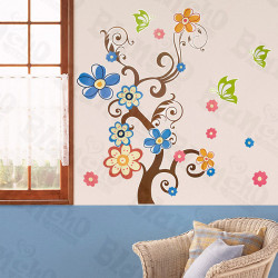 Sheep & Tree - X-large Wall Decals Stickers Appliques Home Decor