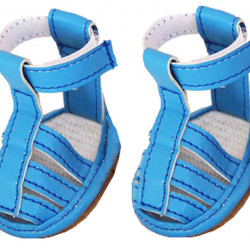 Buckle-supportive Pvc Waterproof Pet Sandals Shoes - Set Of 4