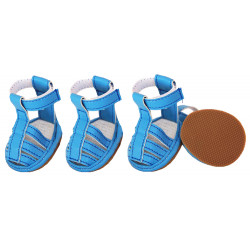 Buckle-supportive Pvc Waterproof Pet Sandals Shoes - Set Of 4