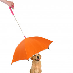 Pour-protection Umbrella With Reflective Lining And Leash Holder