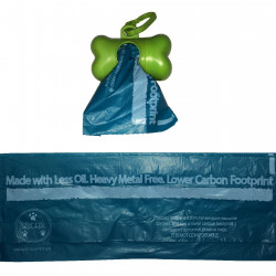 100% Recyclable Bio-hybrid Thermoplastic And Polyethylene Carbon Reduced Eco-friendly Pet Waste Bags From Renewable Thermoplastic Starch - Dispenser And 2 Pack Of Rolls