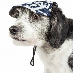 Pet Life  'bone Cappa' Graffiti Sculptured Uv Protectant Adjustable Fashion Dog Hat Cap