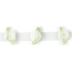 Ivory Roses on Bra Straps-N510