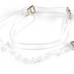 Clear Straps w/ Clear Beads-P302C-B0
