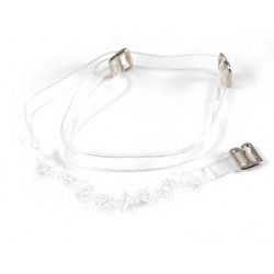 Clear Straps w/ Clear Beads-P302C-B0