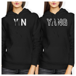 Ying And Yang BFF Hoodies Friendship Matching Hooded Sweatshirts